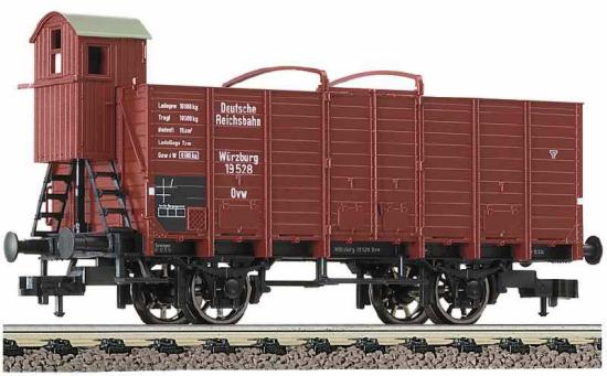 Open goods car with brakeman's cabin type Ovw 'W?rzburg'<br /><a href='images/pictures/Fleischmann/5204.jpg' target='_blank'>Full size image</a>